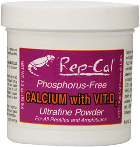 Phosphorus Free Calcium with Vitamin D3 - Ultrafine Powder 3.3 oz - Pack of 2