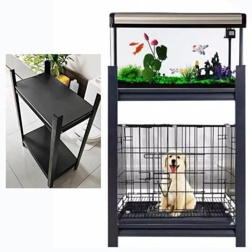 2-Tier Fish Tank Stand - Multi-Tier Steel Aquarium Holder for Reptiles, Fish & Insects - Floor Standing Display Table (70x35cm / 27.5x13.8in) for Home & Entryway,One Color,70x35 cm (27.5 x 1 - size: 70x35 cm (27.5 x 13.8in)