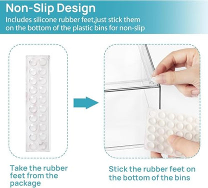 Vtopmart 4 Pack Baby Bottle Organizer Set, Stackable Storage Drawers Ideal for Kichen Countertop, Vanity, Bathroom, Cabinet, Pantry Organization - style: 2 Small+2 High