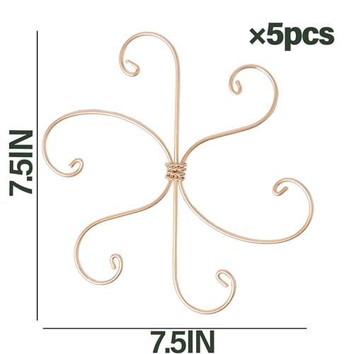 7.5In Monstera Plant Stem Support Hook Set-5PCS Metal stem Holder | Premium Stem Support for Monstera & Fishbone,Essential Growth Stabilizers for Leaf Support,Ideal Gift for Plant Lovers - size: 7.5 x 7.5 inches