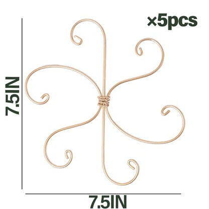 7.5In Monstera Plant Stem Support Hook Set-5PCS Metal stem Holder | Premium Stem Support for Monstera & Fishbone,Essential Growth Stabilizers for Leaf Support,Ideal Gift for Plant Lovers - size: 7.5 x 7.5 inches