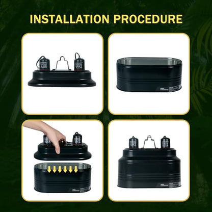 Reptile lamp, Maximum 160W Each Reptile hot lamp Comes with a Separate Switch, Suitable for Lizards, Turtles, Snakes, and Amphibians.