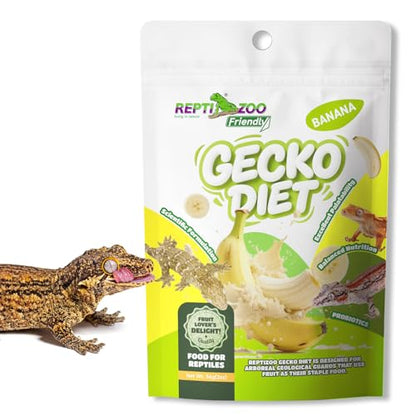 Gecko Food, Fruit Mix Insects Gecko Diet with Banana 2 oz