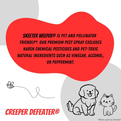 Skeeter Weeper® Smart Pest Control Fogging/Misting System and Premium Natural Misting Solution Bottle (Concentrate)