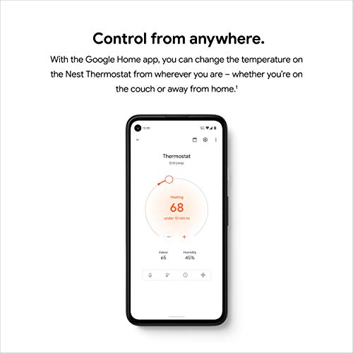 Google Nest Thermostat - Smart Thermostat for Home - Programmable Wifi Thermostat - Sand - color: Sand