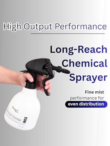 Sprayers Plus 803 Handheld Trigger Chemical Sprayer, Viton & Specialized Seals, Long Reach Cleaning for Lawn and Garden,Bleach Safe with 316 Stainless Steel Spring,General Purpose,1.44Litres - color: 803 General Purpose