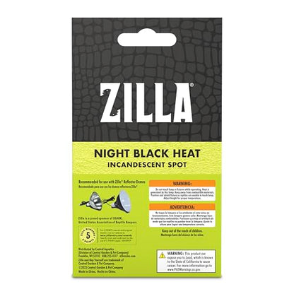 Zilla Incandescent Spot Bulb, for Nocturnal Reptile Species, Night Black - size: Pack of 1, style: Night Black (75W)