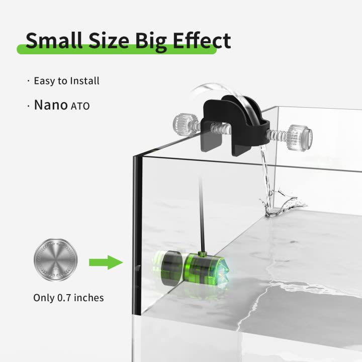 FZONE ATO System for Saltwater Aquarium, Auto Top Off with Dual Optical Sensors for Reef and Freshwater Tanks (Green) - color: Green