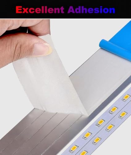 Thermal Tape 0.5 inch x 66Feet Heat Transfer Double Sided Tape with Strong Adhesive, for Mounting CPU Heatsink, Fixed Rug, Install LED Light Strips, Woodworker Item, Arts & Crafts, DIY Gift Decorate