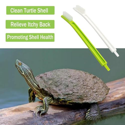 4 Pack Turtle Cleaning Brush Remove Aquatic Mud Dirt Contaminants from Tortoises Shells Promoting Health Tank Accessories Aquarium Cleaning Tools Kit (4PC)