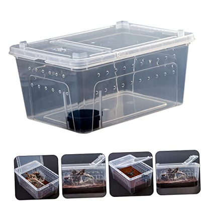 Garneck 1set Reptile Breeding Box Comfortable Habitat for Snakes Turtles and Lizards Container for Observing Pet Behavior and Easy Cleaning