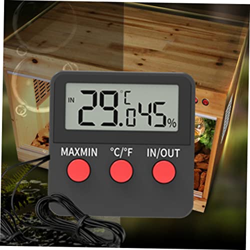 Abaodam 2sets Egg Incubation Thermohygrometer of Digital Reptile Tank Thermometer Hygrometer for Safe Touch Easy Use