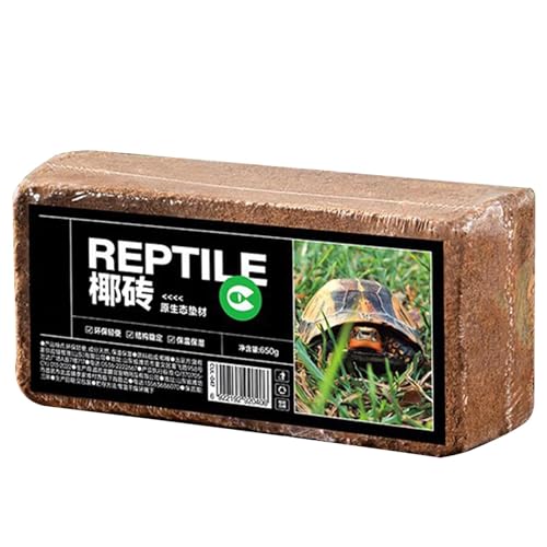 Coir Substrate for Reptile Natural Moisturizing Husk Bedding | Coirfiber Substrate Coir Husk Reptile Tortoise Snakes Hermit Crabs Burrowing Animals Natural Habitat Accessories Bedding