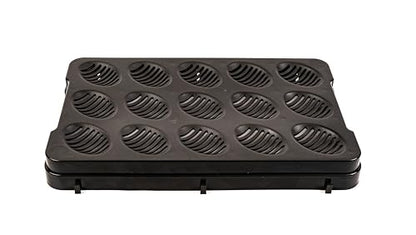 Easy Hatch Reptile Incubation Egg Trays; Each Tray Holds Reptile Eggs Over Incubation Substrate Fits Inside Reptile Incubation Box (Large 6 Pack, Black) - size: Large 6 Pack