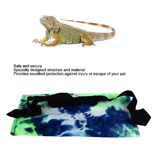 Bearded Dragon Carrier, Soft Cotton Lizard Carrier for Reptile Travel Bag, Breathable Small Pet Travel Bag for Hamsters and Chinchillas, Secure Snap Buttons