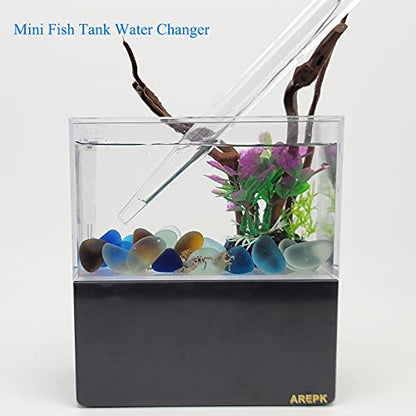Aquarium Coral Feeder Fish Feeder Waste Clean Tool Manual Cleaner Water Changer Fish Tank Cleaning Tool Siphon Dropper Waste Remover Aquatic Bottom Pipette (25IN) - size: 25IN