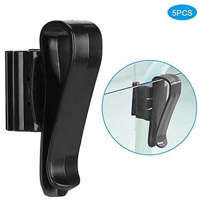 5-Piece Fish Tank Pipe Clamp, ABS Mounting Clip, Aquarium Hose Holder for 8-16mm Pipe