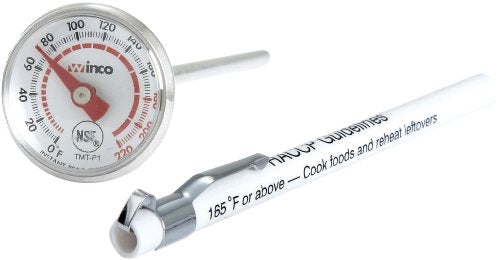 Winco Pocket Test Thermometer with 0 to 220-Degree Fahrenheit Temperature Range | 5" probe, Foodservice - size: Pocket Size, style: Pocket (0°F - 220°F)