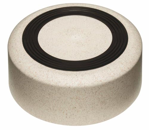 Loving Pets - Dolce Bamboo - Eco-Friendly Pet Bowls & Dishes for Dog, Cats, Puppy Food and Water Dish -Sustainable and Dishwasher Safe, Made with Real Bamboo (Large, Oat-Beige) - color: Oat Beige, size: Large Dish