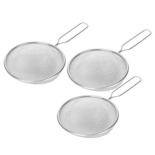 3pcs Stainless Steel Litter Scooper | Dung Shovel for Tortoise/Lizard/Reptiles | High Density Mesh Sand Maintainer | Rustproof & Resilient Pet Care Tool