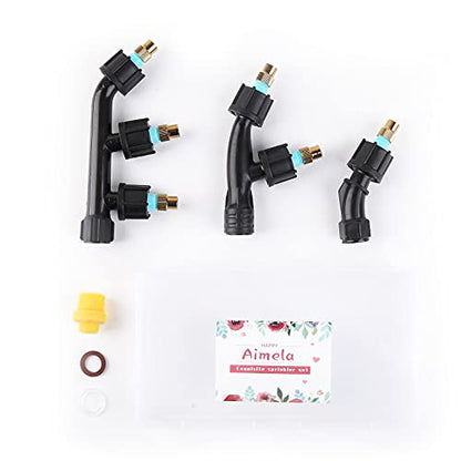 3-Piece Nozzle Set, Adjustable for High Pressure Atomization, Titanium Material, Single, Double, Three Nozzle Combination