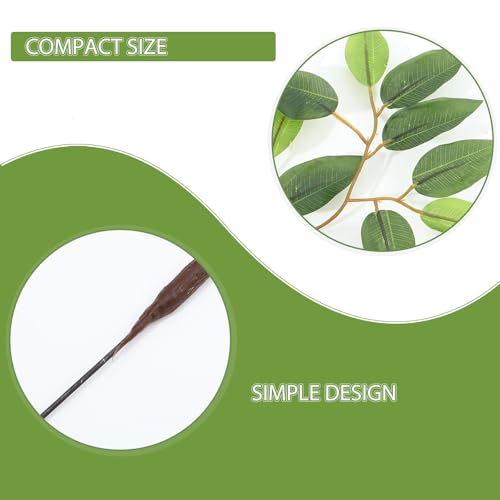 Simulation Leaves Terrarium Hanging Plant for Reptile Habitat Decoration, 12-inch Fake Rattan Terrarium Plants for Lizards, Snakes, Hermit Crabs
