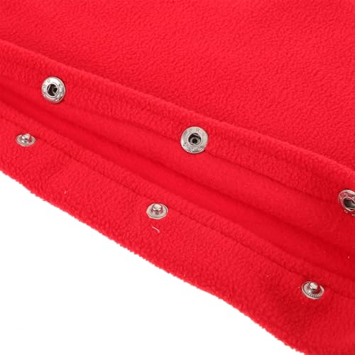 BESTonZON Reptile Transport Sling Adjustable Breathable Pet Travel Carrier Bag for Small Animals with Red Exterior Suitable for Bearded Dragons Chameleons Geckos Outdoor Use