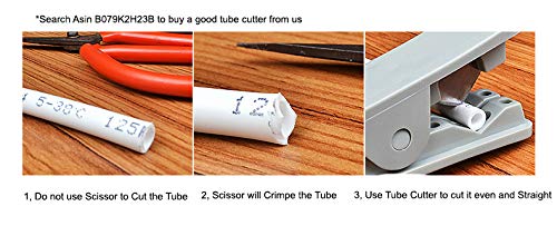 White 1/4" RO Tubing at 70°F-120PSI to 150°F-60PSI 1/4" Flexible water pipes 1/4-inch Plastic NSF Certified CCK Tubing（100 Feet) - color: White 1/4" 100FT (30M)