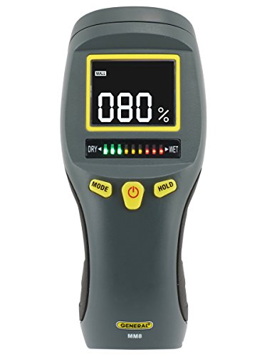 General Tools LCD Moisture Meter #MM8 - Leak and Humidity Detector + Etekcity Infrared Thermometer Temperature Gun 1080