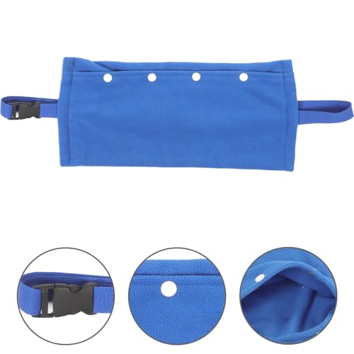 Reptile Travel Bag with Adjustable Strap, Small Blue Reptile Sling Carrier for Bearded Dragon, Chameleon, and Small Pets, Outdoor Chest Backpack for Safe Pet Transport