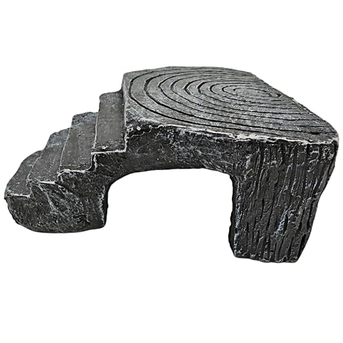 Reptile Hideouts,Resin Reptile Cave Habitat for Leopard Geckos, Lizards, Turtles, Snakes and Amphibians. (Turtle Platform, Small) - color: Turtle platform, size: Small