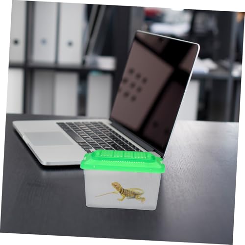 BESPORTBLE Portable Transparent Turtle Feeding Box for Aquatic Pets Lightweight Reptile Habitat and Tank for Travel and Outdoor Adventures