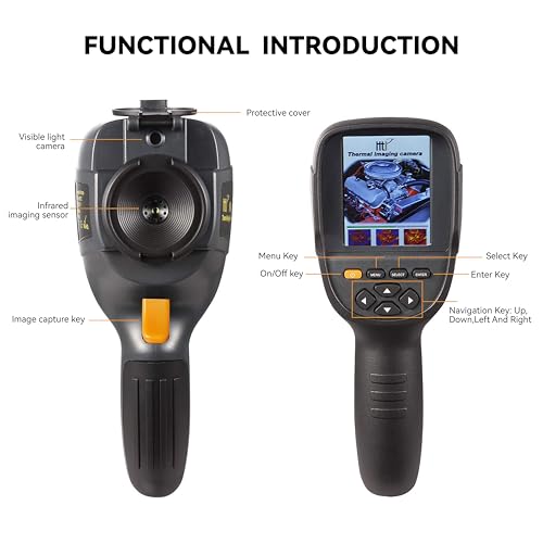 Higher Resolution 320 x 240 IR Infrared Thermal Imaging Camera. Model HTI-19 with Improved 300,000 Pixels, Sharp 3.2in Color Display Screen, Battery Included. Lightweight Comfortable Grip. - size: HT-19:320 x 240