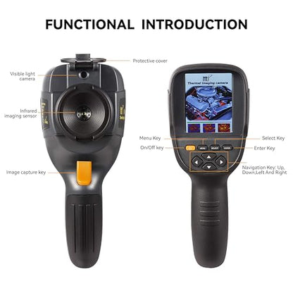 Higher Resolution 320 x 240 IR Infrared Thermal Imaging Camera. Model HTI-19 with Improved 300,000 Pixels, Sharp 3.2in Color Display Screen, Battery Included. Lightweight Comfortable Grip. - size: HT-19:320 x 240