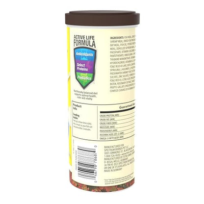 TetraMin Tropical Flakes Fish Food, 8.81 oz | Complete Daily Diet For Top-And-Mid Feeding Tropical Fish, Protein For Growth & Prebiotics for Digestion, Clear Water Formula - size: 8.81 Ounce (Pack of 1)