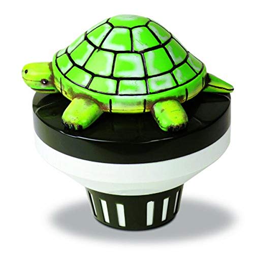 SWIMLINE HYDROTOOLS 8711 Turtle Large Capacity Pool & Spa Chemical Dispenser | Compatible With Bromine & Chlorine Supports 1-3’’ Tablets | Adjustable For Customizable Flow Rate | Cost Effective - color: Turtle