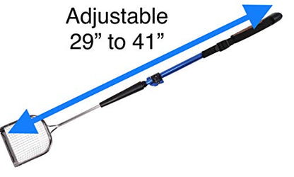 Sand Dipper Metal Cat Litter Scoop – Long Handle Cat Poop Scooper for Litter Box (41”), Heavy-Duty Stainless Steel Kitty Litter Scoop (Mid-Adjustable) - size: 4 - Mid-Adjustable