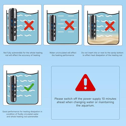 Submersible Aquarium Heater 25W with Protective Cover and Work Indicator Light, Constant Temperature 78℉ Around for Betta, Turtle, Freshwater and Saltwater Tanks, 1-5 Gallon Fish Tanks - size: 25W for 1-5 gallon