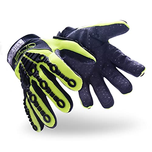 HexArmor Cut-Resistant Impact Protection High-Visibility Work Gloves | Chrome Series® 4026 | X-Small - color: Chrome Series 4026, size: X-Small (Pack of 1)