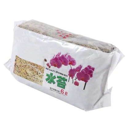 6L Sphagnum Moss for Orchids Carnivorous Plants Reptile Bedding Terrarium Substrate Potting Mix
