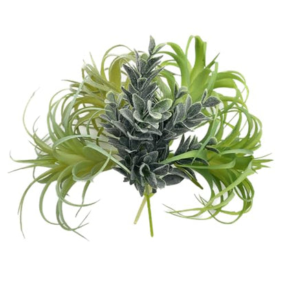 POANTA 5 Pack Assorted Artificial Succulents Air Plants Set Unpotted Realistic Greenery Plants Home Garden Decoration