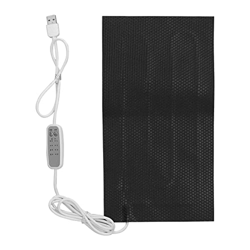 Temperature Regulating Heating Pad, Water Proof Electric Cloth Heater Pad with Charging Cable, 4 Gear Electric Cloth Heater for Clothes Seat Pet Bed Warmer (10x20cm) - size: 10x20cm