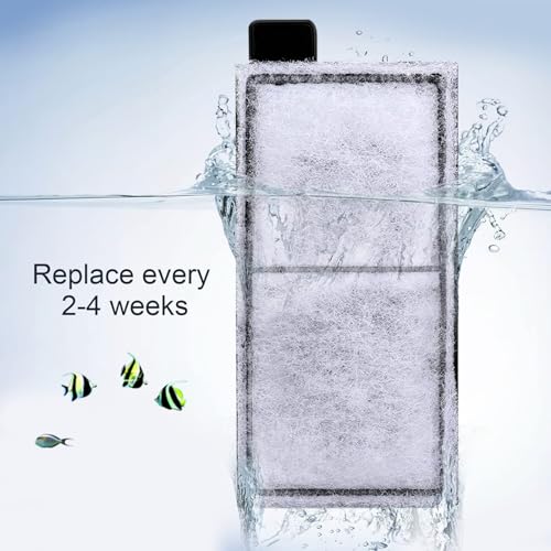 AQQA 8 Pack Aquarium Filter Cartridge Replacement Fish Tank Filter Cartridge for Aquarium Internal Filter (Small) - size: 8 Pack Filter Cartridge-S