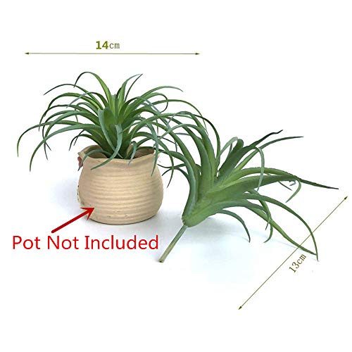 2 PCS Artificial Succulents Plants Unpotted Fake Tillandsia Air Plants Succulent Bouquet Arrangements Faux Plants DIY for Garden Decor Home Decoration Greenery Set (Air Plants) - color: Air Plants