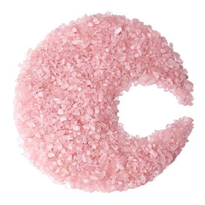 ZHIYUXI Rose Quartz Chips Fish Tank Gravel Vase Filler Stones Bulk Crushed Crystals Gemstone Polished Natural Quartz Stone Healing Crystals Glass Stones Fish Rocks - color: D# Rose Quartz, size: 0.22lbs