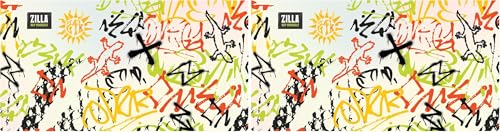 Zilla 24kGoldn Graffiti Print Terrarium Background Screen 20" x 10.625" (Pack of 2) - size: 20" x 10.625" (Pack of 2)