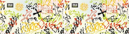 Zilla 24kGoldn Graffiti Print Terrarium Background Screen 20" x 10.625" (Pack of 2) - size: 20" x 10.625" (Pack of 2)
