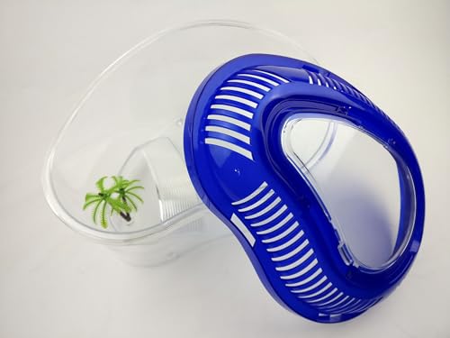 OMEM Portable Reptile House Terrarium Habitat Clear and Breathable (Medium) - size: Medium