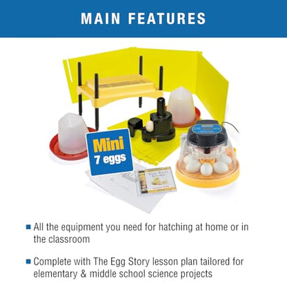 Brinsea Mini II Advance Complete Classroom Egg Hatching Incubation Kit | Inspire students! Includes incubator, all accessories & lesson plans for effortless egg hatching in the classroom or at home - size: Classroom Kit, 7 Eggs