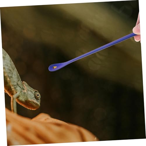 POPETPOP 2pcs Versatile Reptile Feeding Spoon Small Reptile Water Food Feeder Lizard Scoop Food Pet Scoop